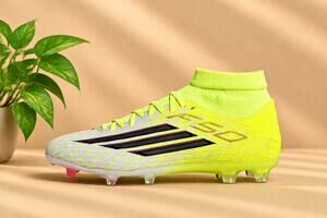 NWT adidas F50 League Mid FG/MG Soccer Cleats Yellow Black Red Size 12